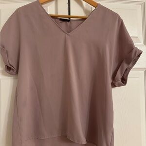 Dynamite Soft Mauve Blouse